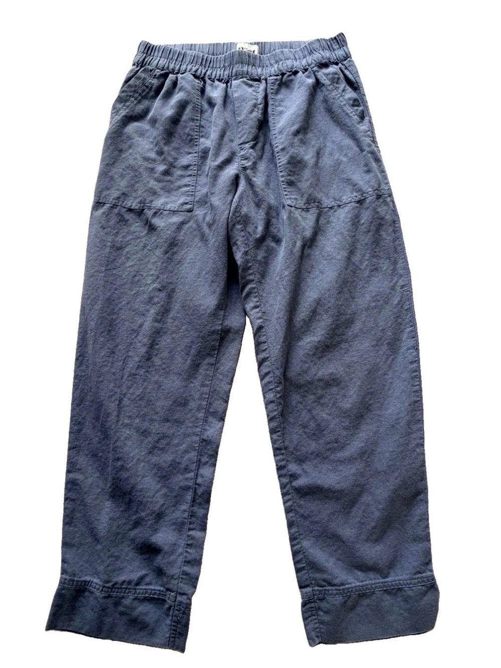 Pact Organic Cotton Flax Lightweight Coastal Pants Medium Cropped Ankle Travel